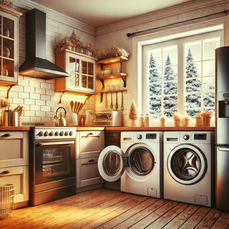 Winter care for refrigerator, washing machine, and dishwasher