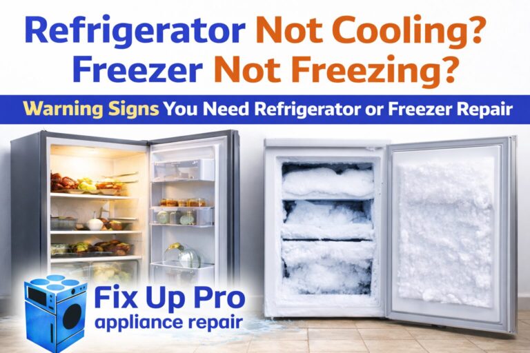 Refrigerator and freezer repair in Winnipeg – ice buildup and cooling problems