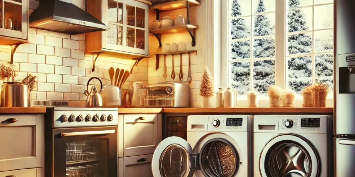 Winter care for refrigerator, washing machine, and dishwasher